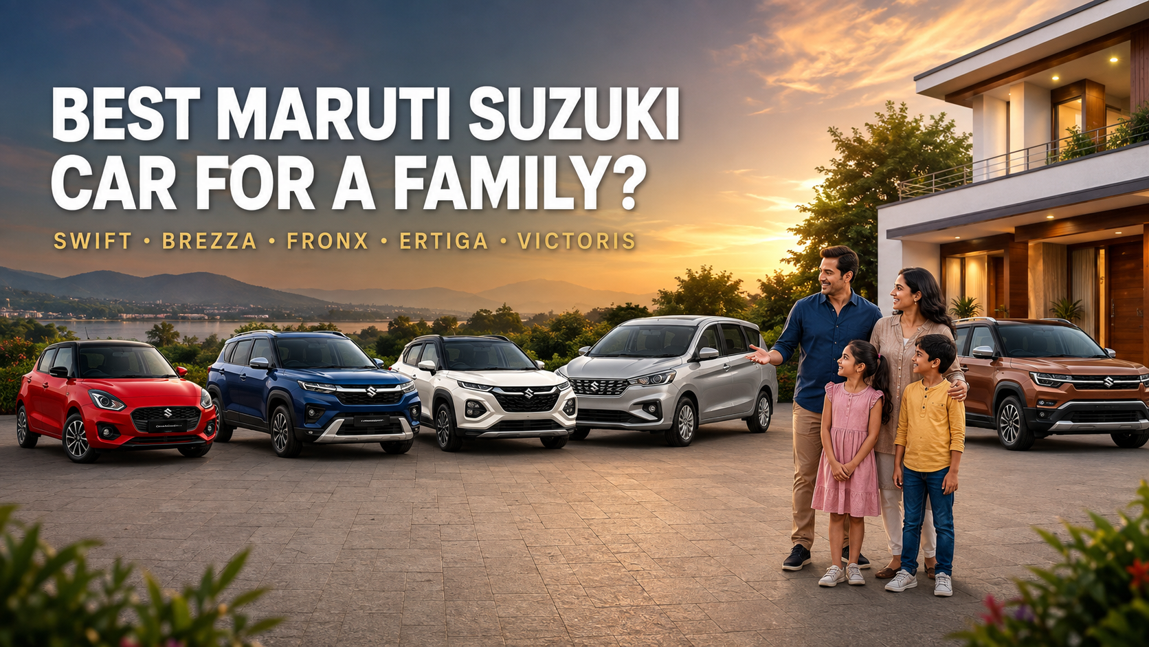 Best Maruti Suzuki Car for a Family: Swift, Brezza, FRONX, Ertiga or Victoris?